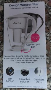PearlCo Astra Wasserfilter Beschreibung