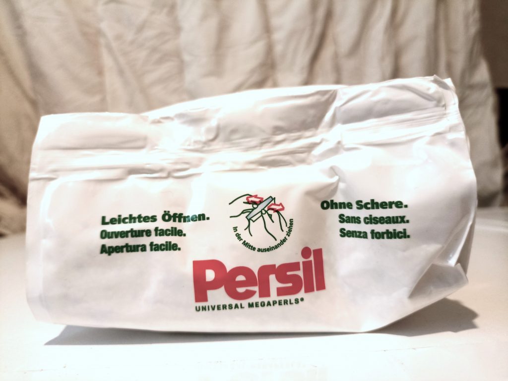 Persil Universal Megaperls Waschmittel, Verpackung Oberseite