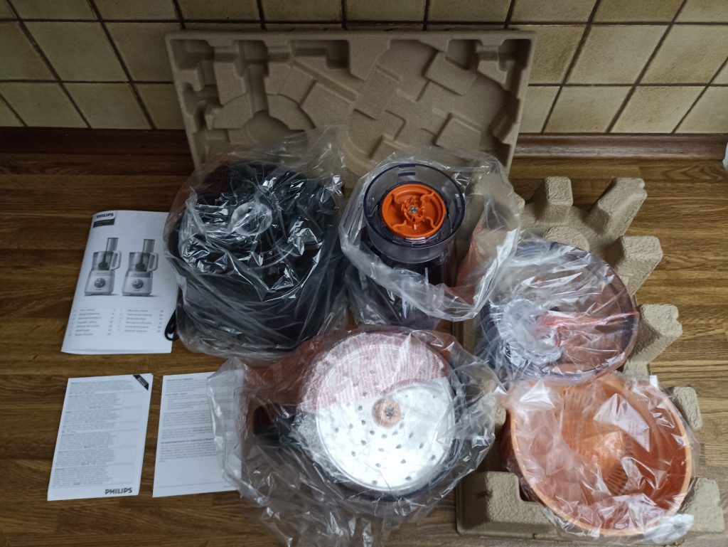 Philips Viva Collection Küchenmaschine, Lieferumfang mit Innenverpackung