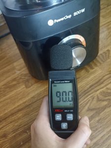 Philips Viva Collection Küchenmaschine, Messen der Lautstärke in Dezibel