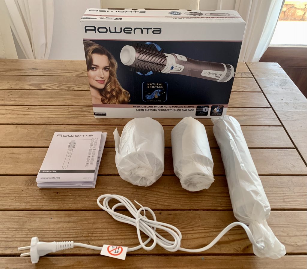 Rowenta Premium Care Brush Activ Volume & Shine CF9540 Warmluftbürste ausgepackt
