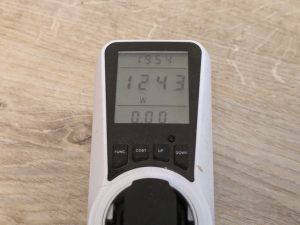 Stromverbrauch der Siemens FF023LMW0 iQ300 Mikrowelle im Betrieb