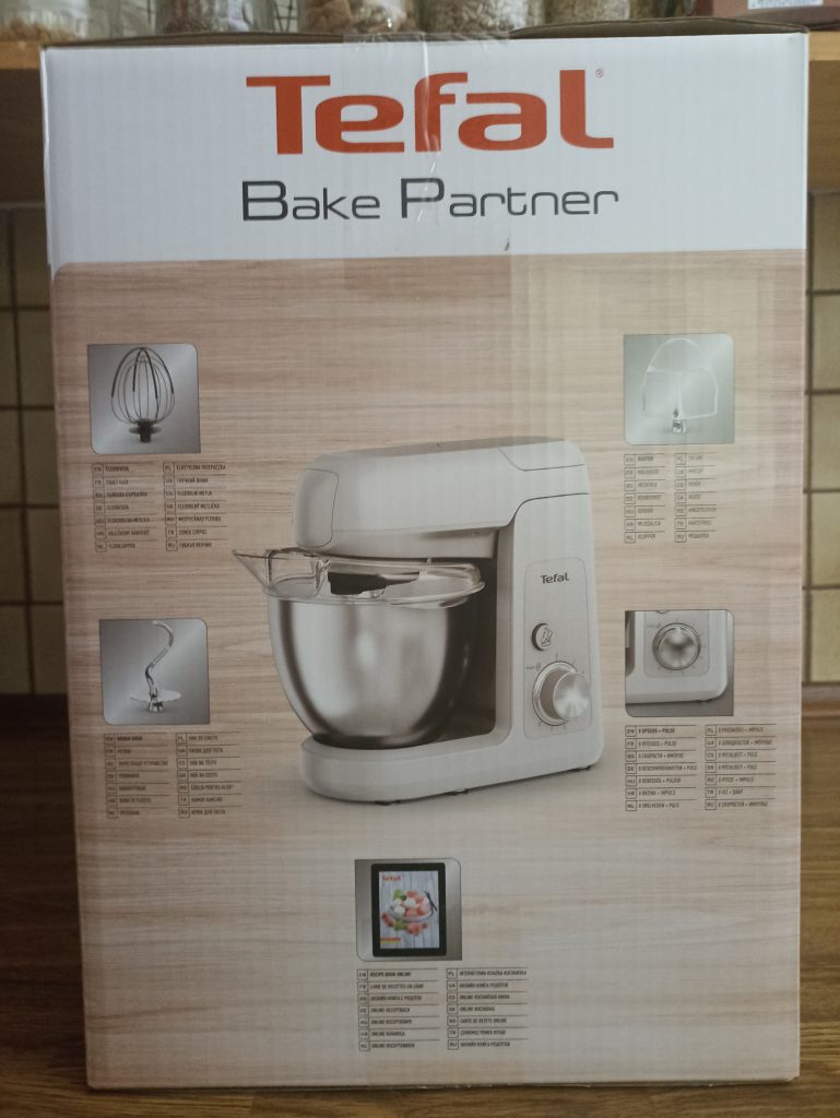 Tefal Bake Partner Küchenmaschine, Verpackung Seitenansicht 1