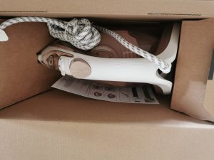 Tefal FV5780 Easygliss Eco Dampfbügeleisen Verpackung geöffnet