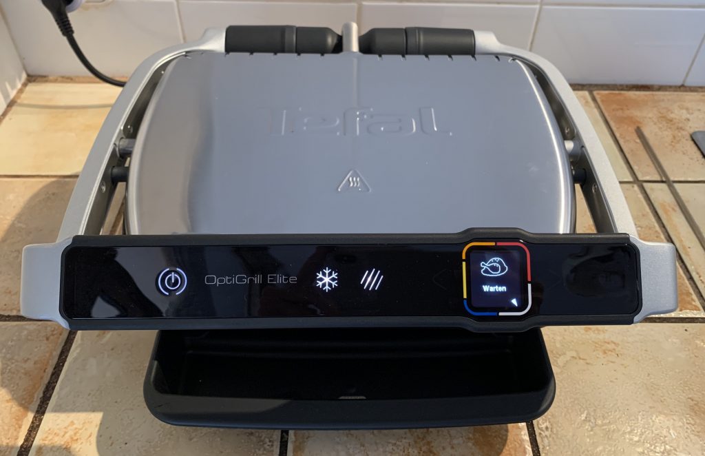 Tefal OptiGrill Elite GC750D16 Kontaktgrill Anzeige zum Aufheizen