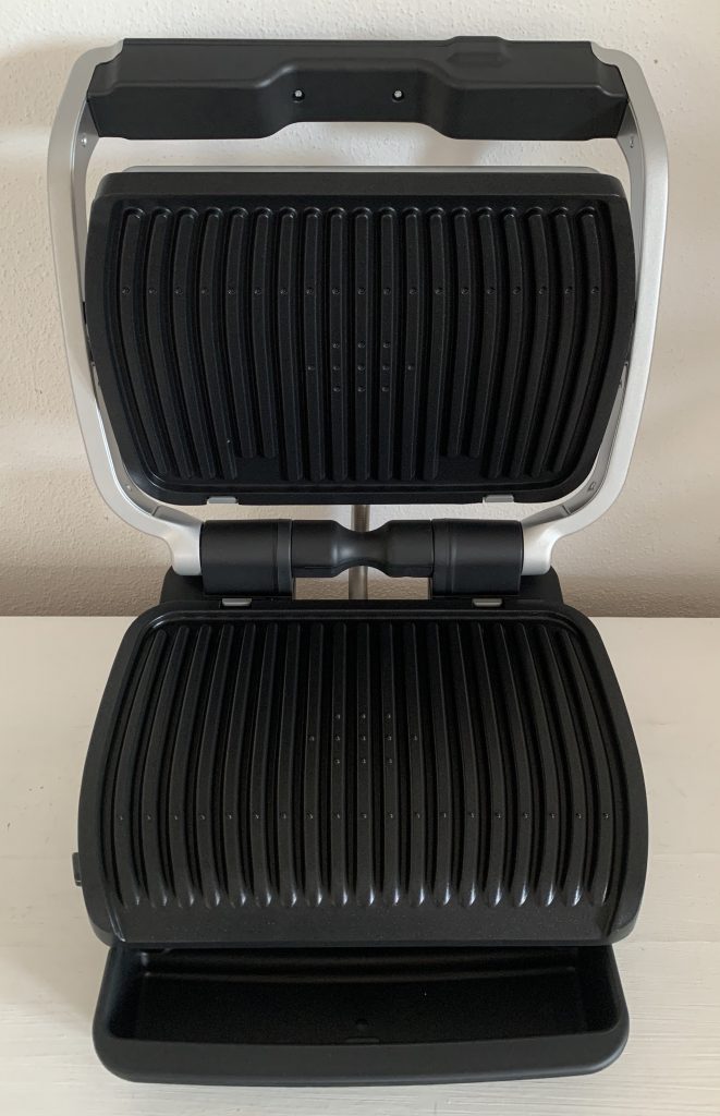 Tefal OptiGrill Elite GC750D16 Kontaktgrill aufgeklappt