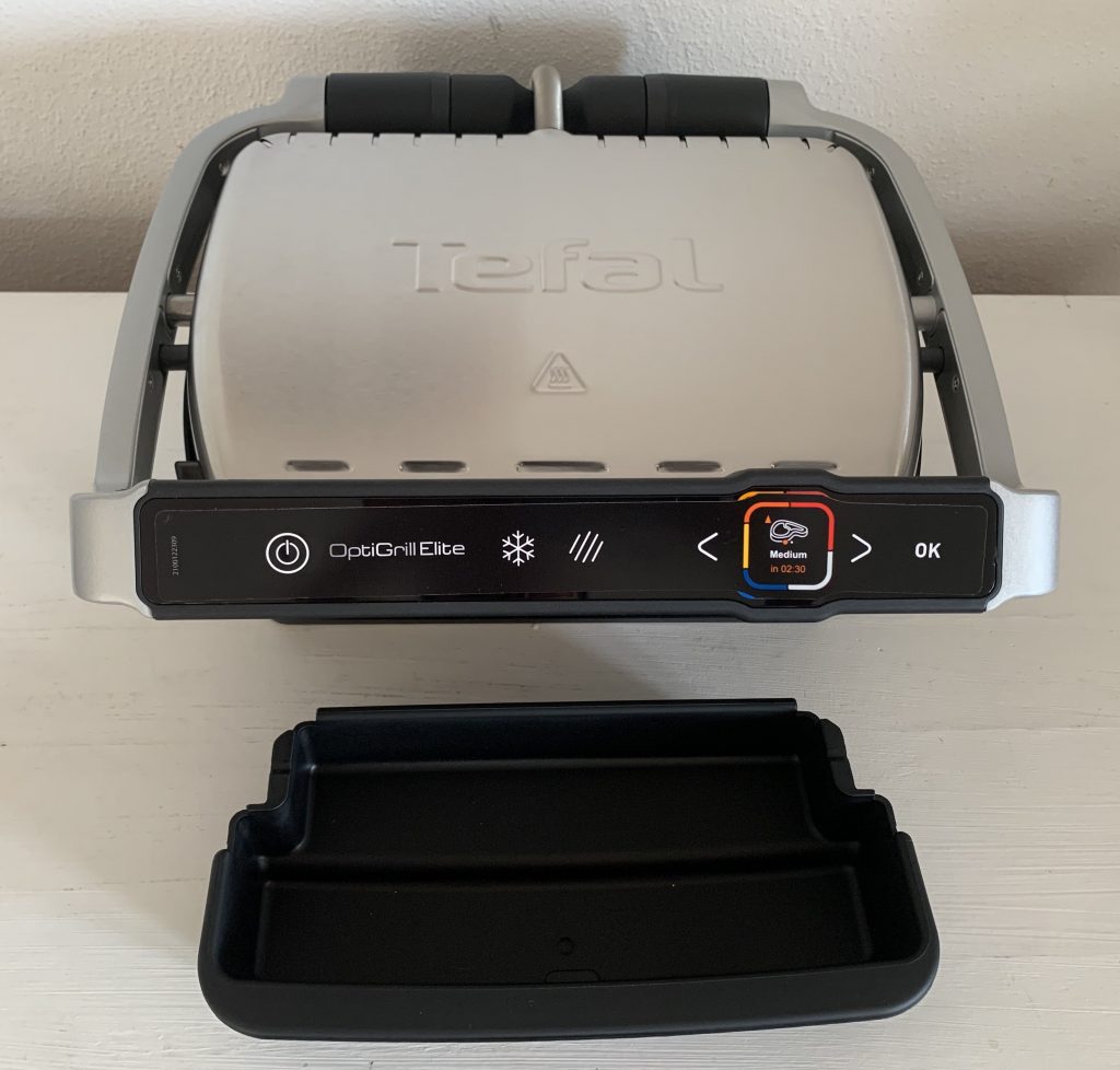 Tefal OptiGrill Elite GC750D16 Kontaktgrill und Fettauffangschale