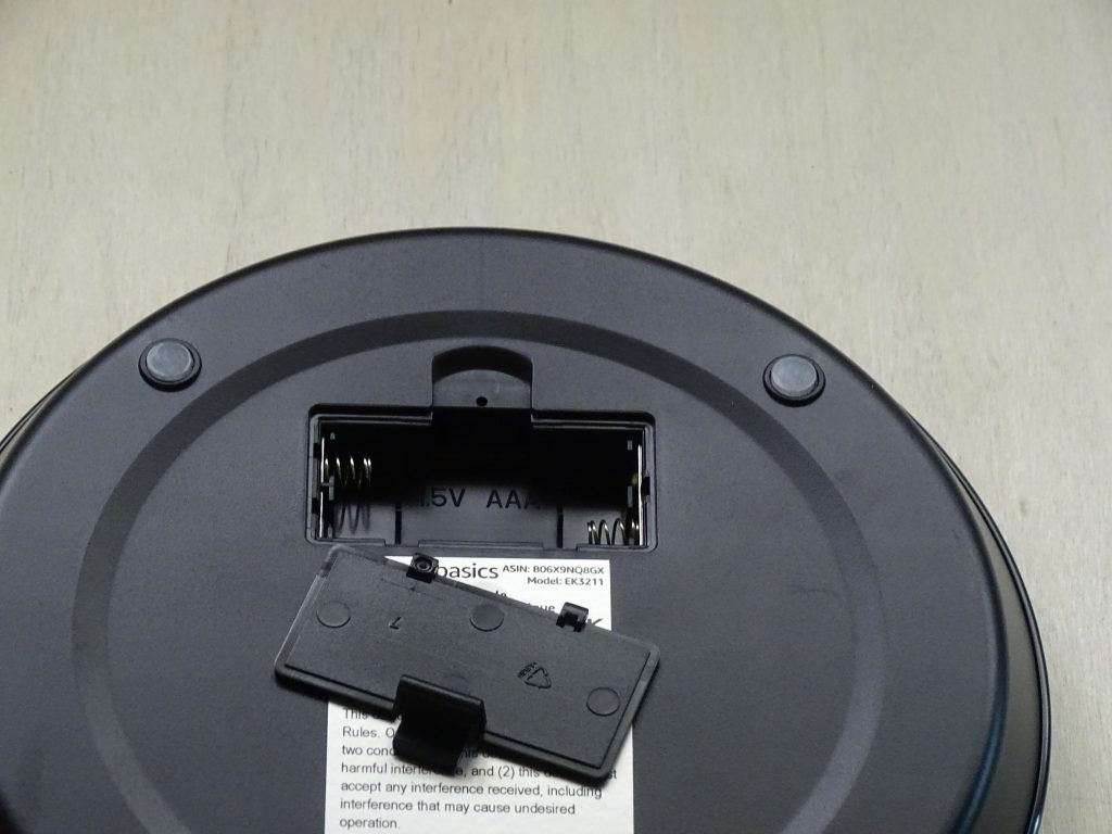 amazonbasics Küchenwaage Batteriefach