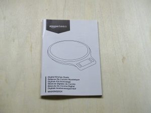 amazonbasics Küchenwaage Bedienungsanleitung