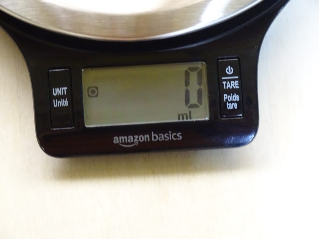 amazonbasics Küchenwaage einstellbare Gewichtseinheiten