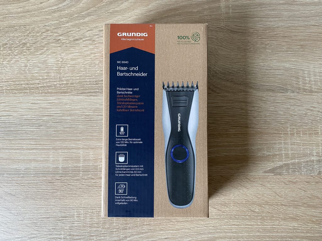 Grundig MC 6840 Haarschneider Verpackung