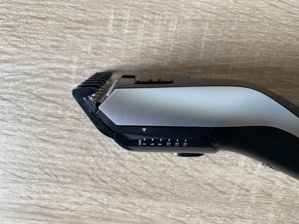 Grundig MC 6840 Haarschneider Kammaufsatz eins auf niedrigste Schnittstufe