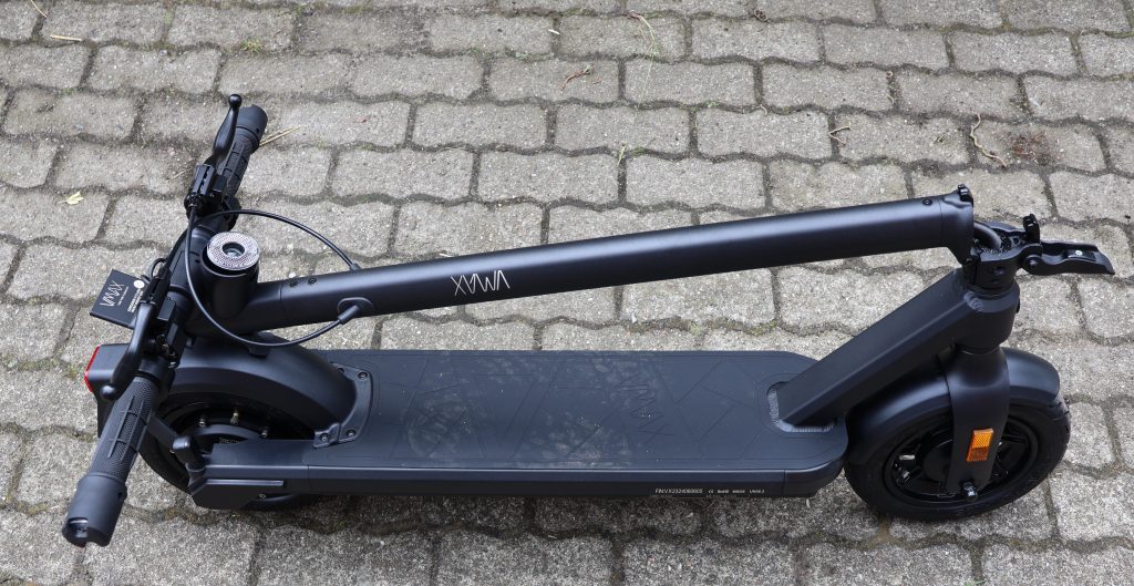 VMAX VX2 Extreme Elektro-Scooter zusammengeklappt