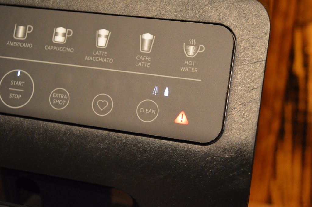 Krups EA897 Evidence Eco-Design Kaffeevollautomat Warnanzeige Wartung-Reinigung