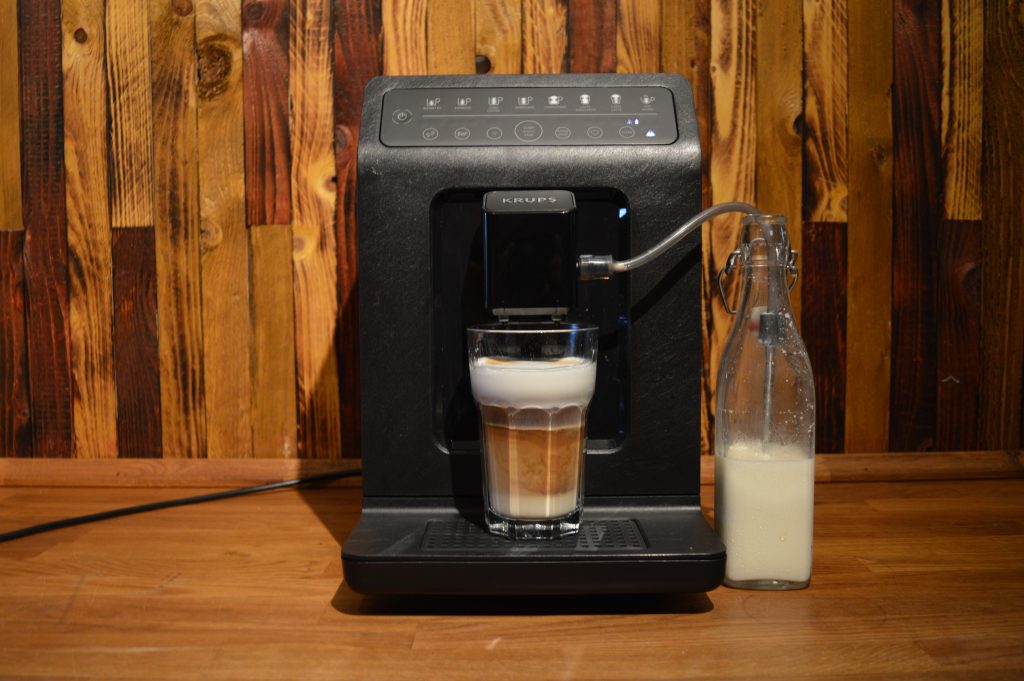 Krups EA897 Evidence Eco-Design Kaffeevollautomat Latte Macchiato mit Extra-Shot