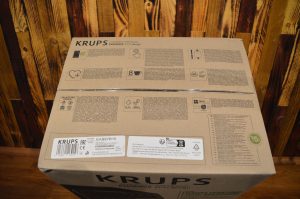 Krups EA897 Evidence Eco-Design Kaffeevollautomat Verpackung Oben