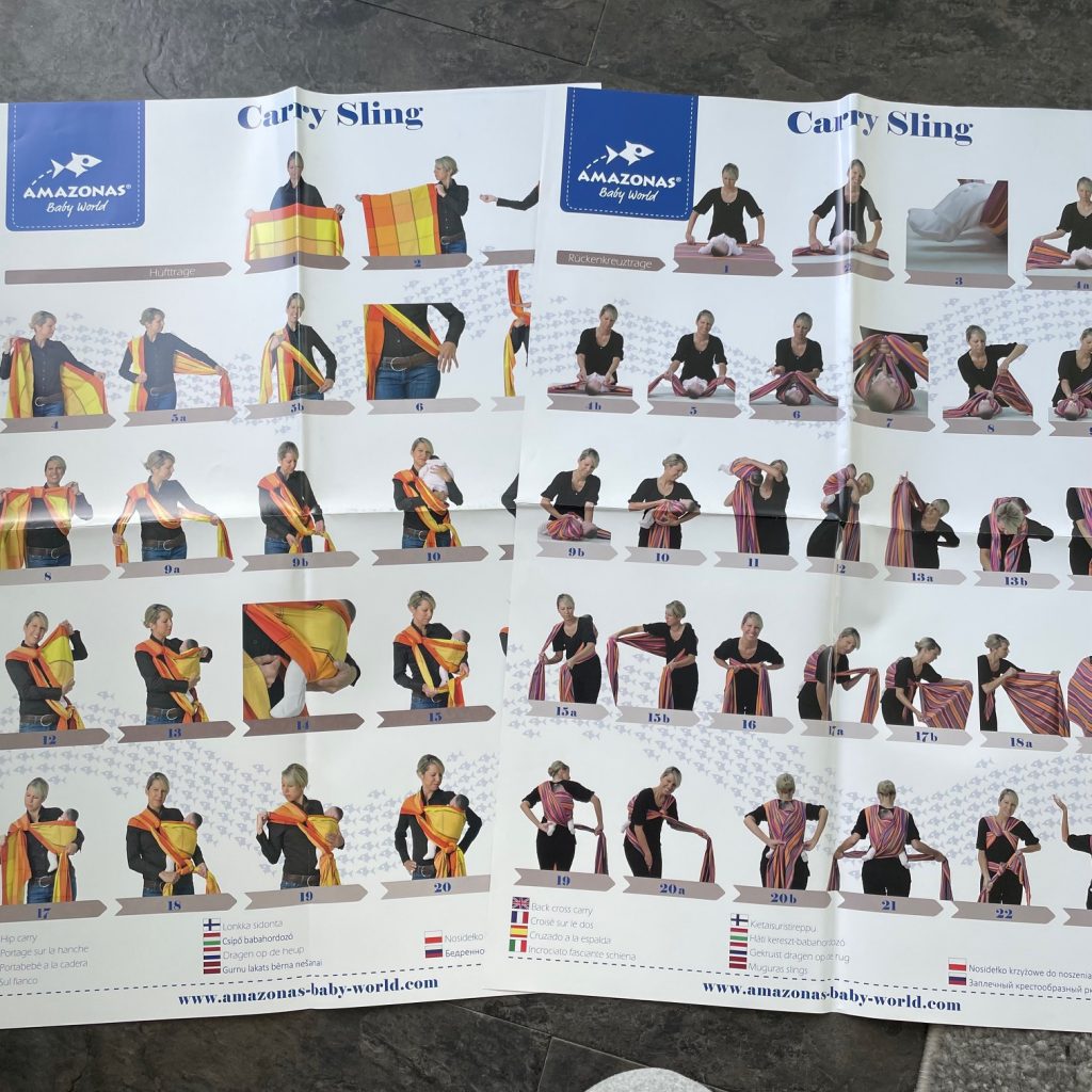 AMAZONAS Carry Sling Babytragetuch Anleitung