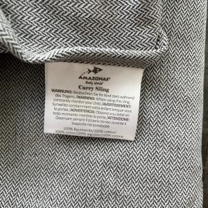AMAZONAS Carry Sling Babytragetuch Etikett