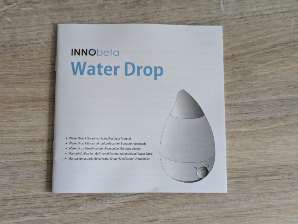 Anleitung des InnoBeta Waterdrop 2.0 Luftbefeuchters