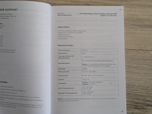 Anleitung des Levoit Dual 200S Luftbefeuchter geöffnet