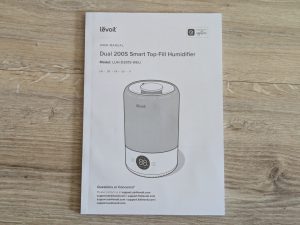 Anleitung des Levoit Dual 200S Luftbefeuchters