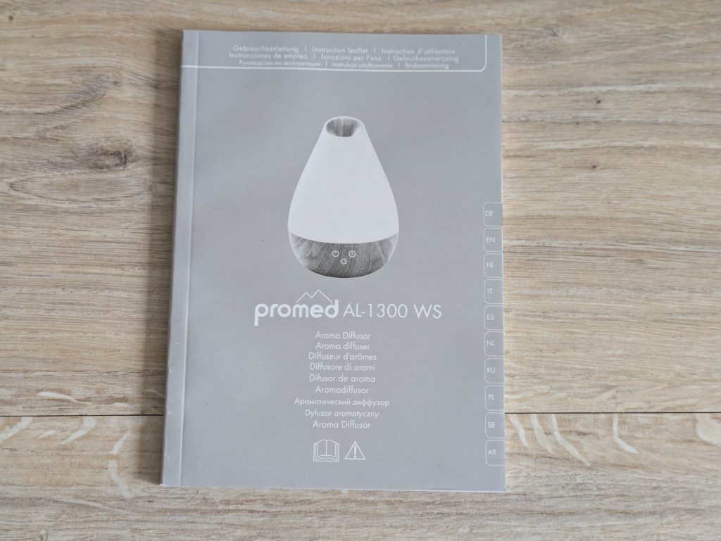 Anleitung des Promed AL-1300 WS Luftbefeuchters