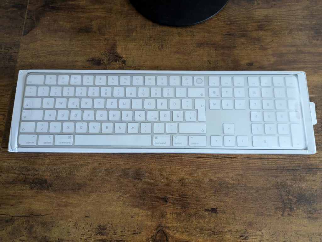 Apple Magic Tastatur in der Verpackung