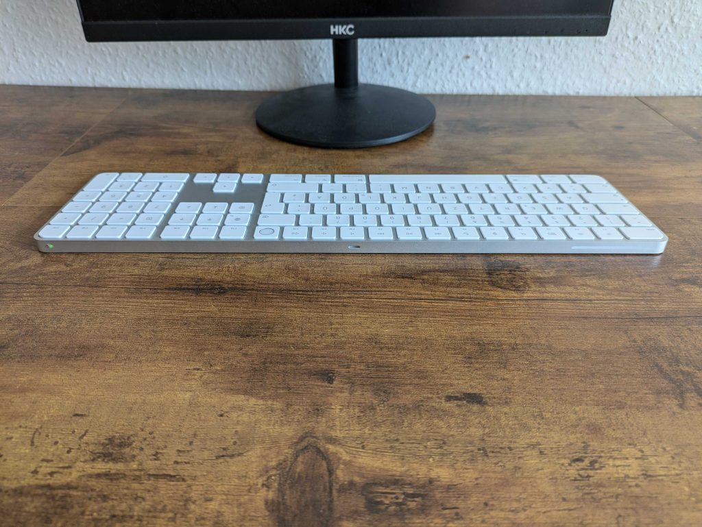Apple Magic Tastatur von hinten