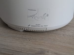 Aromafach des Homvana H101 Luftbefeuchters geschlossen