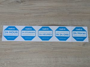 Aufkleber der Reolink Argus 4 Pro+ Überwachungskamera