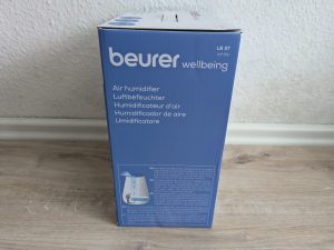 Beurer LB 37 Luftbefeuchter Verpackung von der Seite