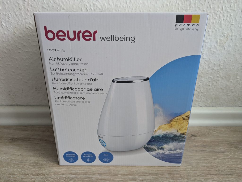 Beurer LB 37 Luftbefeuchter Verpackung von vorne
