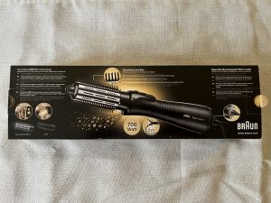 Braun Satin Hair 7 IONTEC Airstyler Warmluftbürste in der Verpackung von hinten
