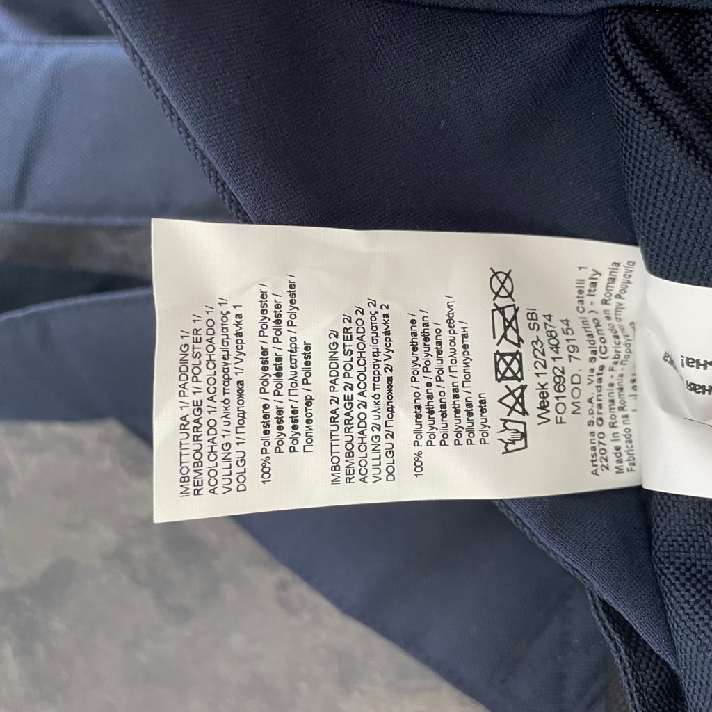 Chicco EasyFit Babytrage Etikett