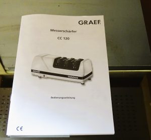 Graef CC 120 Messerschärfer Bedienungsanleitung