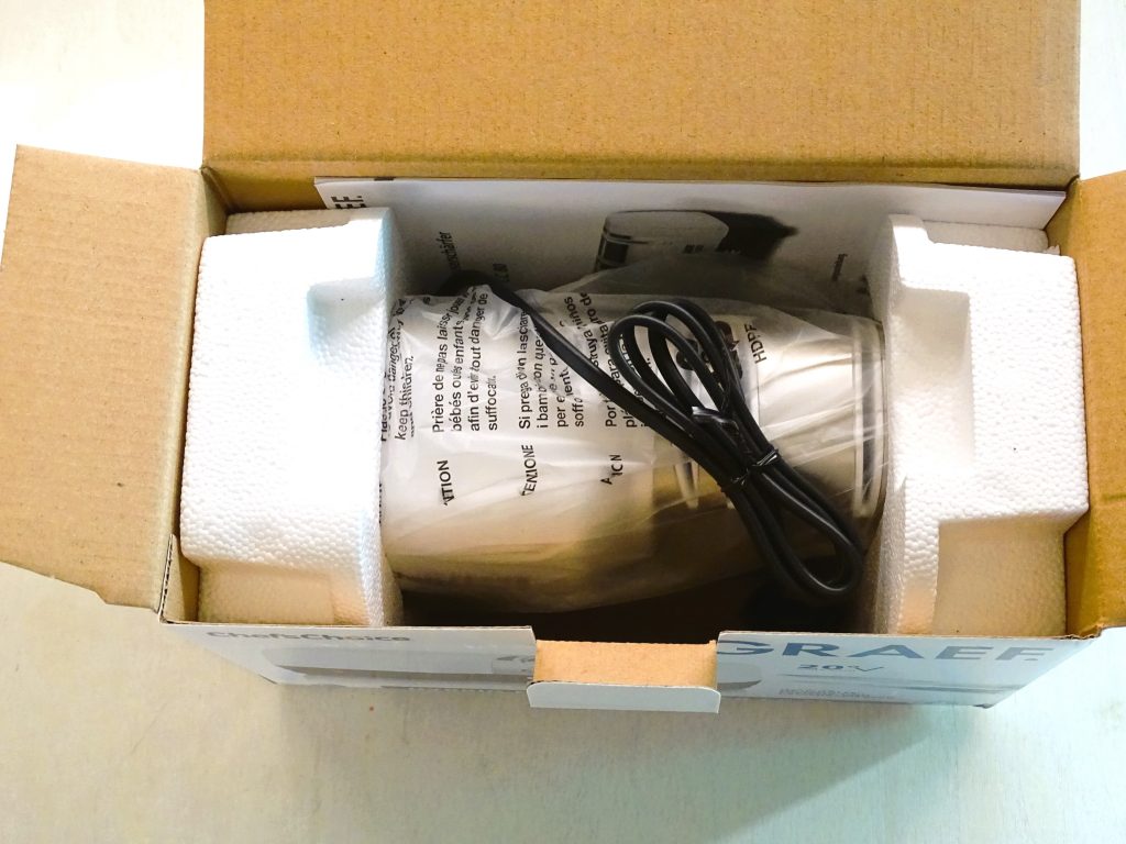 Graef CC 80 Messerschärfer Verpackung offen