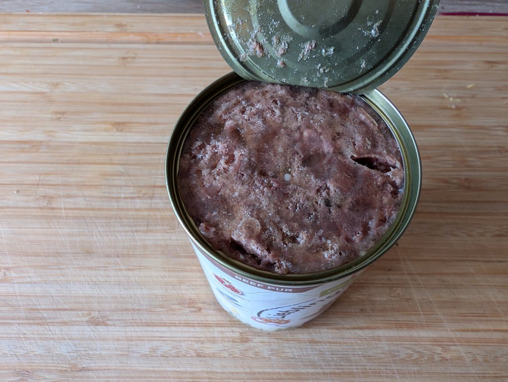 GranataPet Lieblings Mahlzeit Hundefutter Dose geöffnet