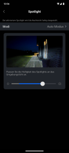 Helligkeit der Lampe der Reolink Argus 4 Pro+ Überwachungskamera