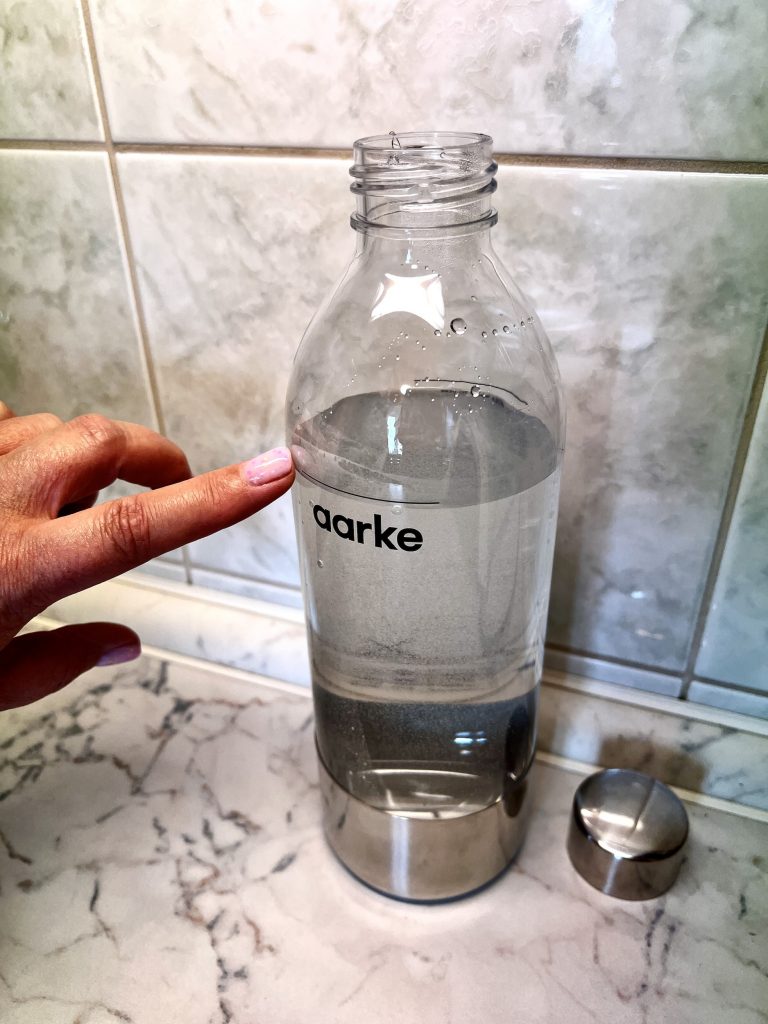 Aarke Carbonator 3 Wassersprudler Flaschenmarkierung