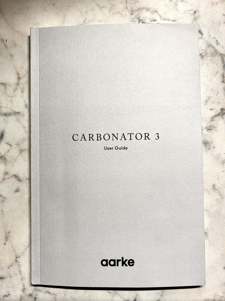 Aarke Carbonator 3 Wassersprudler Gebrauchsanweisung