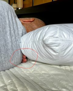 Siebenschläfer Mikrofaser Kopfkissen Hohlraum-Test