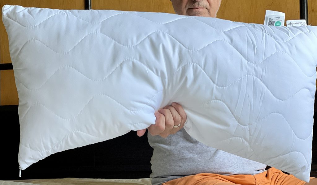 Siebenschläfer Mikrofaser Kopfkissen Stützkraft-Test