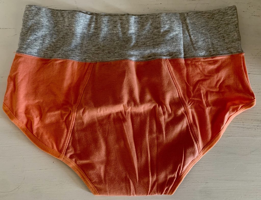 INNERSY Periodenunterwäsche in Orange von hinten