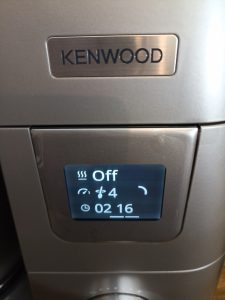 Kenwood Titanium Chef Patissier XL Küchenmaschine, Displayanzeige