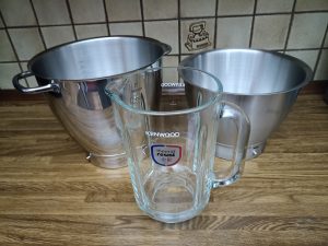Kenwood Titanium Chef Patissier XL Küchenmaschine, Gefäße