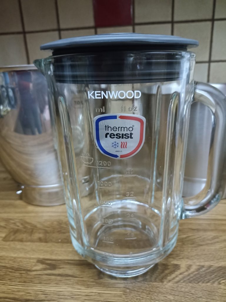 Kenwood Titanium Chef Patissier XL Küchenmaschine, Glasgefäß mit Deckel