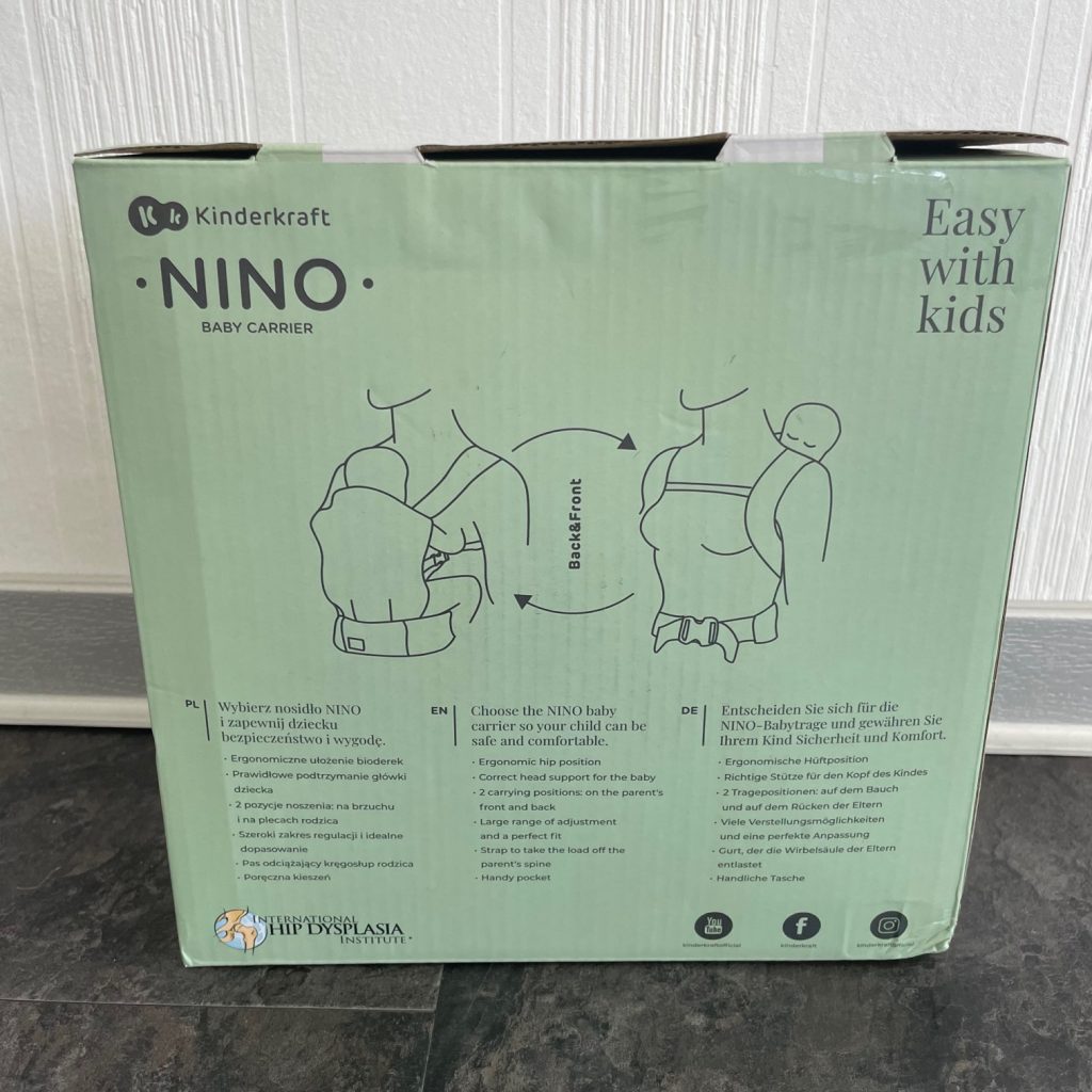 Kinderkraft NINO Babytrage Rückansicht