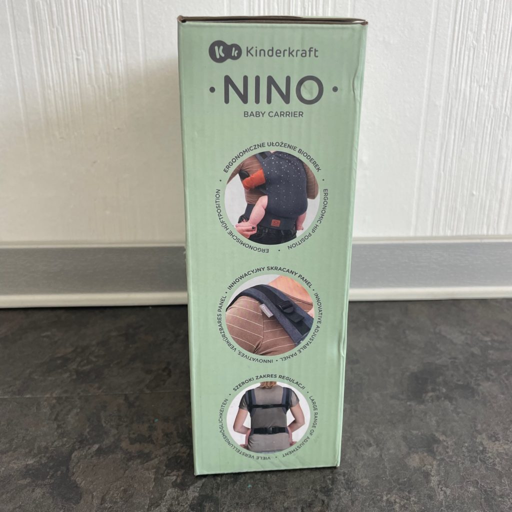 Kinderkraft NINO Babytrage Verpackung Seitenansicht