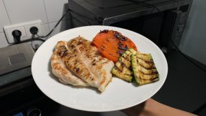 Klamer-Kontaktgrill Grillteller Nahaufnahme