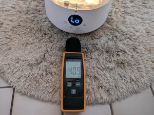 Lautstärke des Homvana H101 Luftbefeuchters (3)